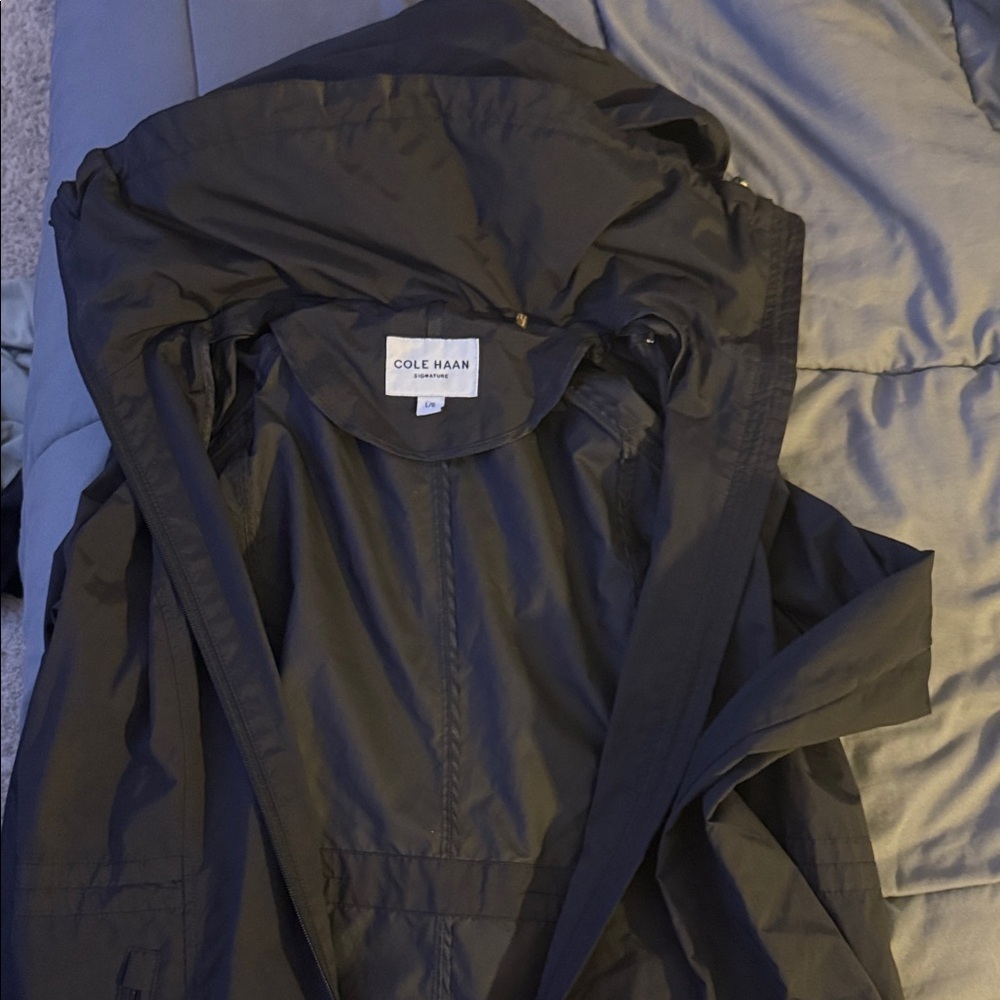Cole Haan Women's Black Rain Jacket